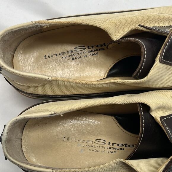 Walter Genuin Tan and Brown Leather Women's Golf Shoes Made in Italy - Picture 8 of 8